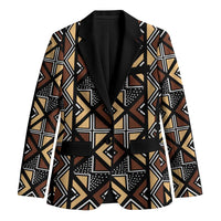 Mali Mud Cloth Legacy Pattern Blazer Ethnic Geometry Style - Wonder Print Shop
