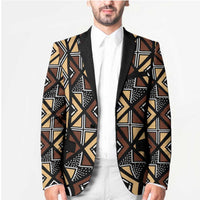 Mali Mud Cloth Legacy Pattern Blazer Ethnic Geometry Style - Wonder Print Shop