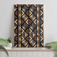 Mali Mud Cloth Legacy Pattern Canvas Wall Art Ethnic Geometry Style - Wonder Print Shop