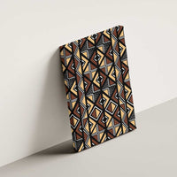 Mali Mud Cloth Legacy Pattern Canvas Wall Art Ethnic Geometry Style - Wonder Print Shop