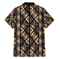 Mali Mud Cloth Legacy Pattern Family Matching Short Sleeve Bodycon Dress and Hawaiian Shirt Ethnic Geometry Style - Wonder Print Shop