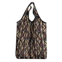 Mali Mud Cloth Legacy Pattern Grocery Bag Ethnic Geometry Style - Wonder Print Shop