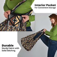 Mali Mud Cloth Legacy Pattern Grocery Bag Ethnic Geometry Style - Wonder Print Shop