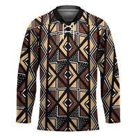 Mali Mud Cloth Legacy Pattern Hockey Jersey Ethnic Geometry Style - Wonder Print Shop