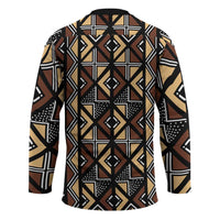 Mali Mud Cloth Legacy Pattern Hockey Jersey Ethnic Geometry Style - Wonder Print Shop