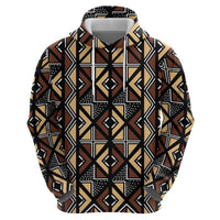 Mali Mud Cloth Legacy Pattern Hoodie Ethnic Geometry Style - Wonder Print Shop