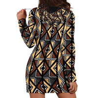 Mali Mud Cloth Legacy Pattern Hoodie Dress Ethnic Geometry Style - Wonder Print Shop