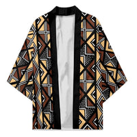 Mali Mud Cloth Legacy Pattern Kimono Ethnic Geometry Style - Wonder Print Shop