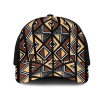 Mali Mud Cloth Legacy Pattern Mesh Trucker Cap Ethnic Geometry Style - Wonder Print Shop
