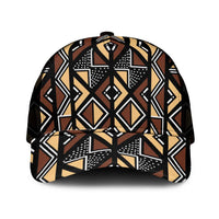 Mali Mud Cloth Legacy Pattern Mesh Trucker Cap Ethnic Geometry Style - Wonder Print Shop