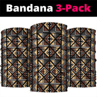 Mali Mud Cloth Legacy Pattern Neck Gaiter Ethnic Geometry Style - Wonder Print Shop