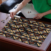 Mali Mud Cloth Legacy Pattern Puzzle Ethnic Geometry Style - Wonder Print Shop