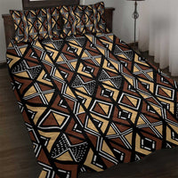 Mali Mud Cloth Legacy Pattern Quilt Bed Set Ethnic Geometry Style - Wonder Print Shop