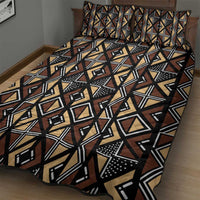 Mali Mud Cloth Legacy Pattern Quilt Bed Set Ethnic Geometry Style - Wonder Print Shop