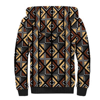 Mali Mud Cloth Legacy Pattern Sherpa Hoodie Ethnic Geometry Style - Wonder Print Shop