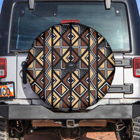 Mali Mud Cloth Legacy Pattern Spare Tire Cover Ethnic Geometry Style - Wonder Print Shop