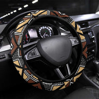 Mali Mud Cloth Legacy Pattern Steering Wheel Cover Ethnic Geometry Style - Wonder Print Shop