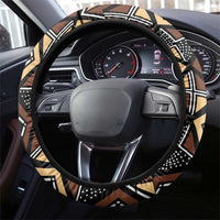 Mali Mud Cloth Legacy Pattern Steering Wheel Cover Ethnic Geometry Style - Wonder Print Shop