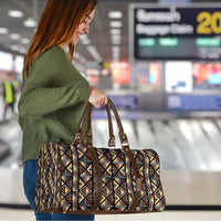 Mali Mud Cloth Legacy Pattern Travel Bag Ethnic Geometry Style - Wonder Print Shop