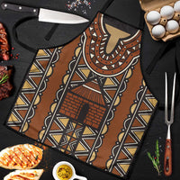 Mali Mud Cloth African Village Apron Ethnic Geometry Style - Wonder Print Shop