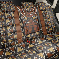Mali Mud Cloth African Village Back Car Seat Cover Ethnic Geometry Style - Wonder Print Shop
