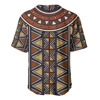 Mali Mud Cloth African Village Baseball Jersey Ethnic Geometry Style - Wonder Print Shop