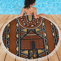 Mali Mud Cloth African Village Beach Blanket Ethnic Geometry Style - Wonder Print Shop