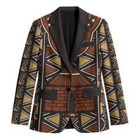 Mali Mud Cloth African Village Blazer Ethnic Geometry Style - Wonder Print Shop