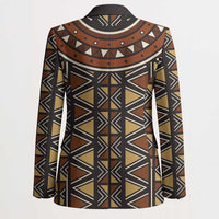 Mali Mud Cloth African Village Blazer Ethnic Geometry Style - Wonder Print Shop