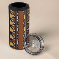 Mali Mud Cloth African Village 4 in 1 Can Cooler Tumbler Ethnic Geometry Style - Wonder Print Shop