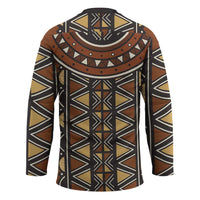 Mali Mud Cloth African Village Hockey Jersey Ethnic Geometry Style - Wonder Print Shop