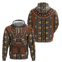Mali Mud Cloth African Village Hoodie Ethnic Geometry Style - Wonder Print Shop
