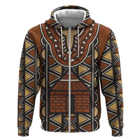 Mali Mud Cloth African Village Hoodie Ethnic Geometry Style - Wonder Print Shop