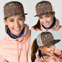 Mali Mud Cloth African Village Mesh Trucker Cap Ethnic Geometry Style - Wonder Print Shop
