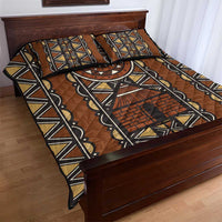 Mali Mud Cloth African Village Quilt Bed Set Ethnic Geometry Style - Wonder Print Shop