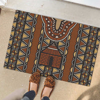 Mali Mud Cloth African Village Rubber Doormat Ethnic Geometry Style - Wonder Print Shop