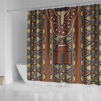 Mali Mud Cloth African Village Shower Curtain Ethnic Geometry Style - Wonder Print Shop