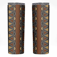 Mali Mud Cloth African Village Skinny Tumbler Ethnic Geometry Style - Wonder Print Shop