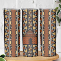 Mali Mud Cloth African Village Skinny Tumbler Ethnic Geometry Style - Wonder Print Shop