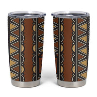 Mali Mud Cloth African Village Tumbler Cup Ethnic Geometry Style - Wonder Print Shop