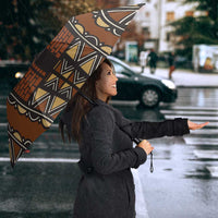 Mali Mud Cloth African Village Umbrella Ethnic Geometry Style - Wonder Print Shop