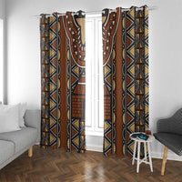Mali Mud Cloth African Village Window Curtain Ethnic Geometry Style - Wonder Print Shop