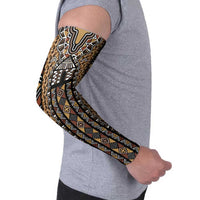 Mali Mud Cloth Leopards Legacy Arm Sleeves Tribal Village - Wonder Print Shop