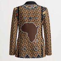 Mali Mud Cloth Leopards Legacy Blazer Tribal Village - Wonder Print Shop