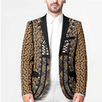 Mali Mud Cloth Leopards Legacy Blazer Tribal Village - Wonder Print Shop