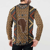 Mali Mud Cloth Leopards Legacy Button Sweatshirt Tribal Village - Wonder Print Shop