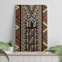 Mali Mud Cloth Leopards Legacy Canvas Wall Art Tribal Village - Wonder Print Shop