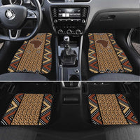 Mali Mud Cloth Leopards Legacy Car Mats Tribal Village - Wonder Print Shop