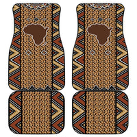 Mali Mud Cloth Leopards Legacy Car Mats Tribal Village - Wonder Print Shop