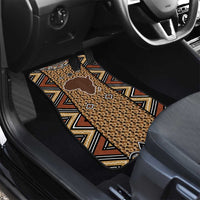 Mali Mud Cloth Leopards Legacy Car Mats Tribal Village - Wonder Print Shop
